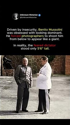Why Benito Mussolini Hated Being Short #shorts