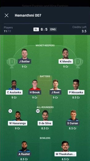 SL vs ENG Dream11 Prediction | SL vs ENG Dream11 | Sri Lanka vs England 1st ODI Match