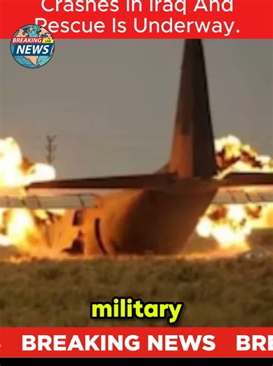 Breaking ⚠️ A U.S. military refueling aircraft has crashed in western Iraq, and search-and-rescue operations are now underway. Officials say the KC-135 tanker was supporting military operations when the incident happened. At least five crew members were reported on board, while another aircraft involved in the incident landed safely. The cause of the crash is still under investigation. #breakingnews #iraq #usmilitary #worldnews #usa
