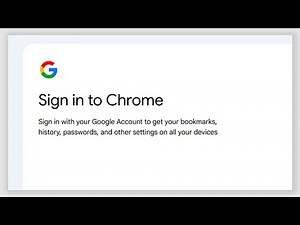 Sign In to Chrome Browser for Sync & Personalization
