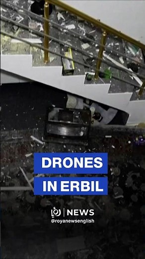 Aftermath of drone strike on Iraq's Erbil