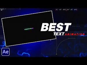 Amazing Text effect like Cerver | After effects tutorial