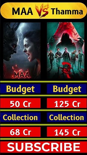 MAA vs Thamma Box Office Comparison 🔥 #newmovie
