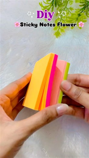 Sticky Notes se Beautiful Flower 🌸#diycraft #papercraft #handmade #flowercraft #shorts