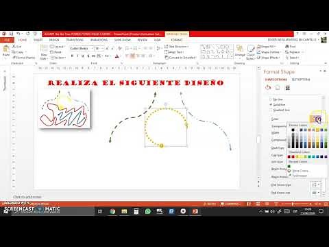 como hacer LINEAS CURVAS EN POWER POINT, como dibujar en power point #computacionconrogerguillen