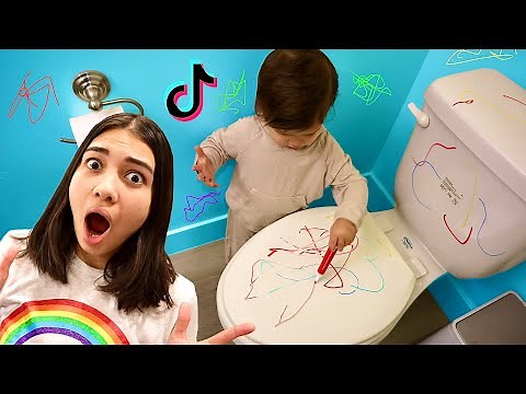 Son Destroys Bathroom Testing TikTok Parenting Hacks!!