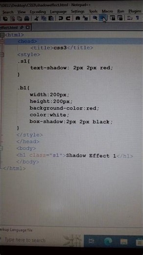 css text shadow effect #shorts #coding #programming #css #trending