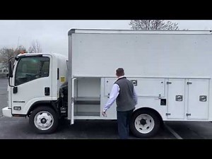 Isuzu NPR-HD with a 12' Spartan Utility Body Truck Walk Around
