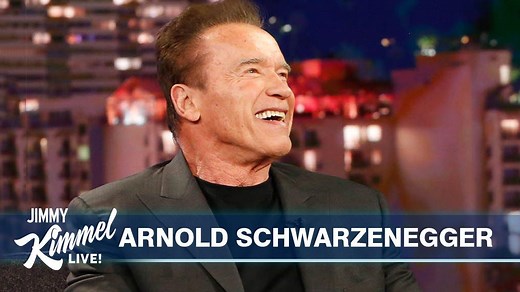 5.9M views · 7.2K reactions | Jimmy's FULL INTERVIEW with Arnold Schwarzenegger on son-in-law Chris Pratt, pranking Sylvester Stallone, and famous movie catchphrases in Arnoldese… | Jimmy Kimmel Live | Facebook