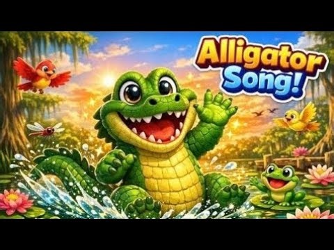 🐊 Alligator Song for Kids | Fun 3D Animated Nursery Rhyme | Dance & Sing Along!”