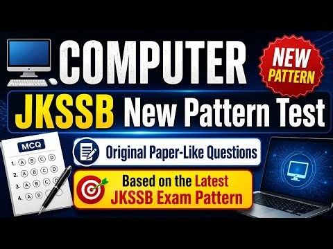 Computer Surprise Test on JKSSB Latest Pattern