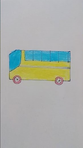 how to draw step by step bus || bus drawing #drawing #drawingtools #quickdrawing