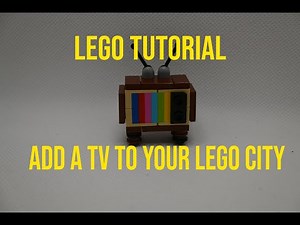 LEGO TV Tutorial - How to Build a Miniature Television with Bricks