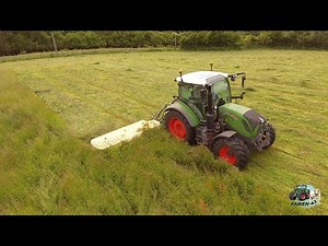 [Drone] Fauchage Herbe - Fendt 312 Vario - Krone - 2021