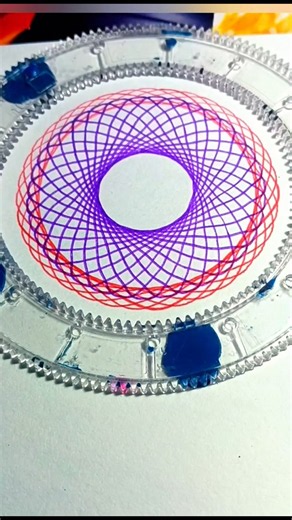 The Spirograph I enjoy in my childhood memories!!#shorts #geometricart #art #spirograph