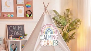 Gersoniel Calming Corner Supplies Calm Down Corner Tent for Classroom Decor