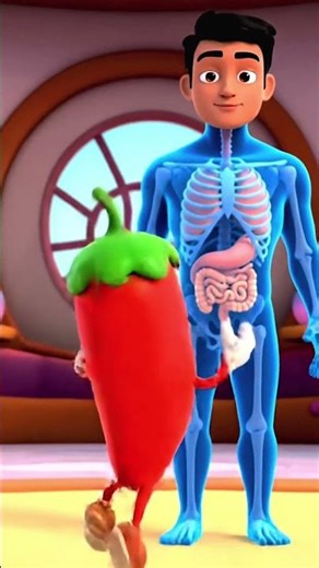 Healthy Fruits & Vegetables in 3D Animation | Part-6 #shorts #cartoon