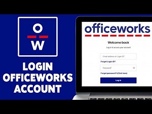 How To Login OfficeWorks Account 2024 | OfficeWorks Account Sign In Guide