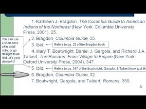 Chicago Citation Style: Short Notes