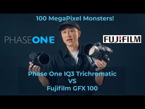 100 megapixel monsters! Phase One IQ3 Trichromatic vs Fujifilm GFX 100 medium format cameras