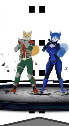 【MMD Starfox】NO BATIDÃO (Fox Mccloud & Krystal)#shorts