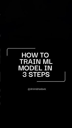 how to train a machine learning model in three steps #python #machinelearning #drnimishadavis