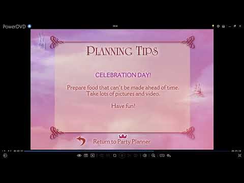 Disney Princess Party Volume 1 2004 DVD Menu Walkthrough