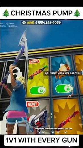 How To Unlock The Christmas Pump Shotgun In #1v1witheverygun