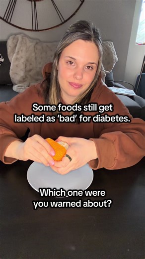 Food rules tend to stick with us. What food were you told to avoid to help control your blood sugars? Let’s talk about it in the comments 👇 We discuss how different food choices effect your blood sugars and more in my Thrive with Diabetes program. DM me “glucose” now to get started! #dietitian #nutrition #diabetes #diabetessupport #bloodsugar