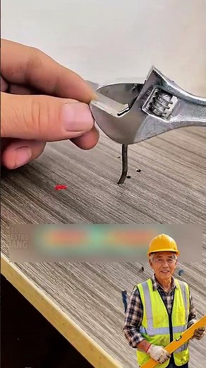 How to hide a protruding nail tip without cutting it