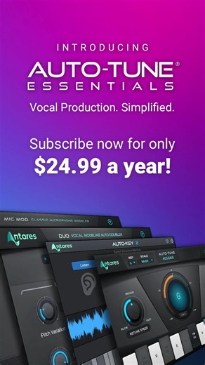 The All New Auto-Tune Essentials - Only 25$ A YEAR! #autotune #antares #antaresastrology #cheap #bugetfriendly #plugin #plugins #vstplugins #musicproducer #beats #digitalmusic #flstudio #instrumentals #ableton #abletonlive #learningmusic #protools #logicprox #logicpro #reaper #singer #rapper #rappers #rapperslife #homestudio #antaresautotune