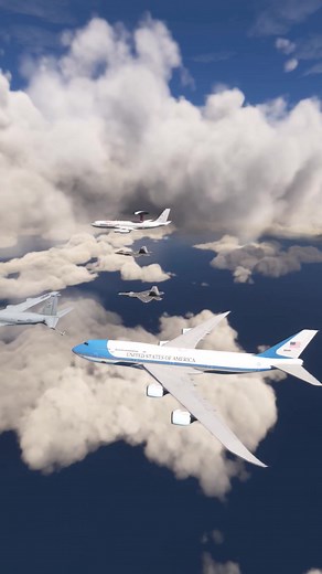 Air Force One performs air refueling | Lemxras