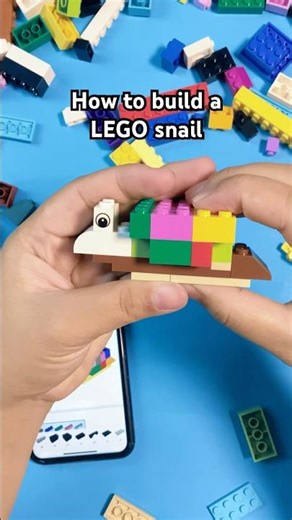 How to build a cute LEGO snail with Brickify! 🐌