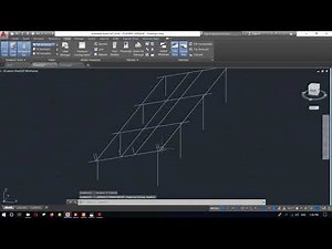 Design solar panel structure AUTOCAD