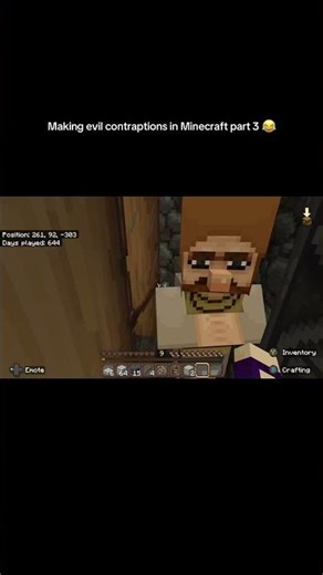 Making evil contraptions in Minecraft part 3 😂 #minecraft
