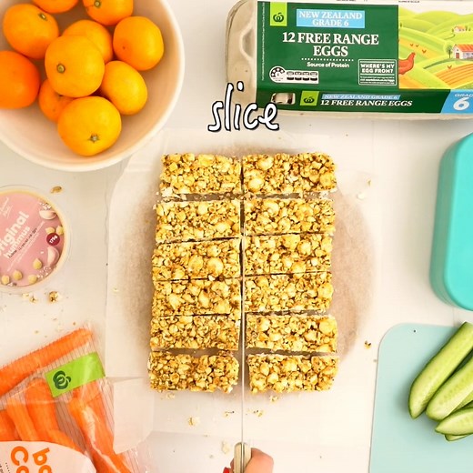 Ad | Did you see my delicious Popcorn Bar recipe? My kids' lunchboxes are always full of goodies from Countdown Supermarkets, as they have heaps of lunchbox friendly products at great prices, so it’s easy and affordable to pull together healthy options for school lunches. This recipe is a great alternative to a store bought snack bar – and its nut free! https://mykidslickthebowl.com/popcorn-bars/ #lovecountdown | My kids lick the bowl
