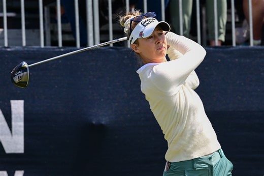 How did Nelly Korda perform in Round 3 of the 2025 U.S. Women's Open?