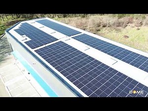 Roof-Solar PVC flat : mounting system for flat roofs, with PVC membrane, by Dome Solar.