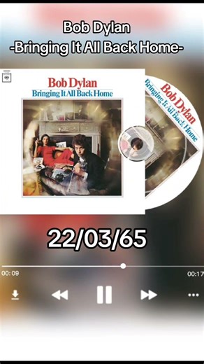 Bob Dylan-Bringing It All Back Home 22/03/65 #bobdylan #music #musica #folkrock #60smusic #60s
