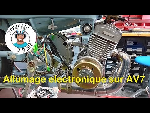 Installation and adjustment of a Moryama-type electronic ignition on an AV7 engine