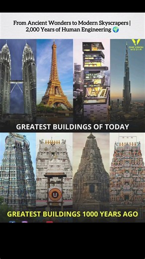 From Ancient Wonders to Modern Skyscrapers | 2,000 Years of Human Engineering 🌍 #WorldArchitecture
