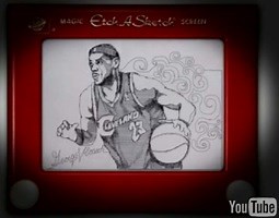 Etch-A-Sketch art time-lapse video