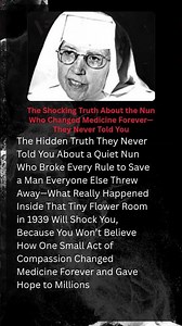 The Shocking Truth About the Nun Who Changed Medicine Forever—They Never Told You