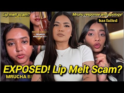 Mrucha Beauty SCAM Exposed? Mrunnu Responds to Lip Melt Low Quantity,Copying & Overpriced Lies! 