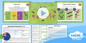 Move PE Year 3 Gymnastics: Movement Lesson 2: Rolls Lesson Pack