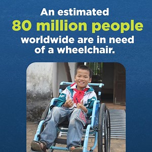 15K views · 348 reactions | 80 million people are in need of a wheelchair. You can give today to transform lives and provide hope! | Free Wheelchair Mission | Facebook