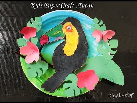 How to make Kids Paper Craft Toucan: Fun craft for kids