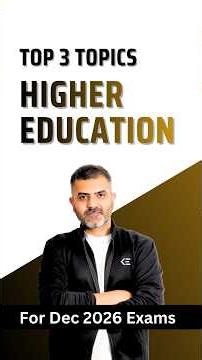 Higher Education - Top 3 Topics