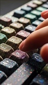 Sparkling Keyboard ASMR: Listen To This Mind-Blowing Shiny Typing Sound! Relaxing Keyboard T #Shorts