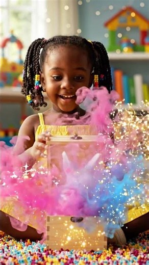 Little Girl Creates Magical Pink Sparkles | Fantasy Animation | Family Friendly Short